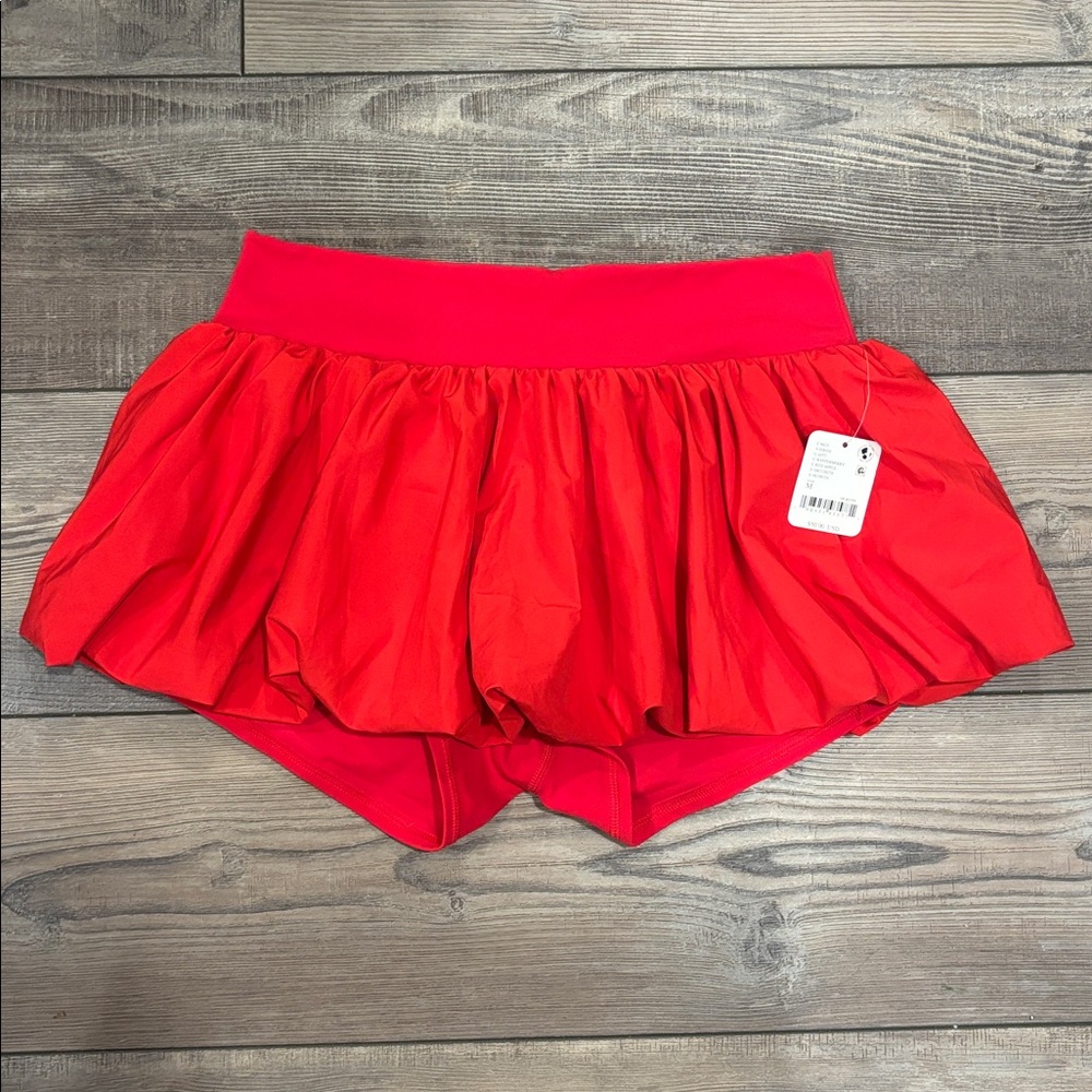 Free People Dance All Day Bubble Skort Winterberry - Picture 5 of 7